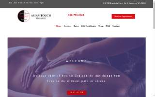 Asian Touch Massage website