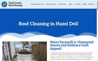 Clark County Roof Cleaning of Hazel Dell website
