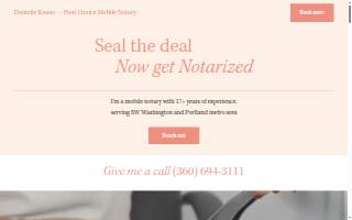 Danielle Kanso ~ First Choice Mobile Notary website