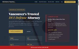 DUI Defense Vancouver website