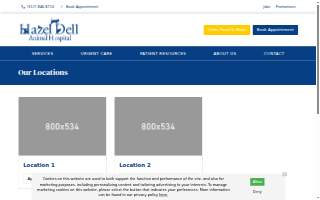 Hazel Dell Animal Hospital website