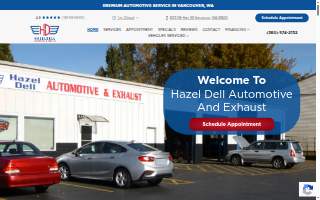 Hazel Dell Automotive and Exhaust website
