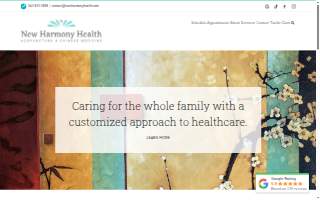New Harmony Health of Vancouver website
