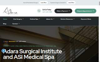 Adara Surgical Institute: Oral, Maxillofacial, and Dental Implants website