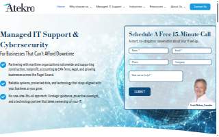 Atekro | Outsourced IT Support & Managed IT Services Provider website