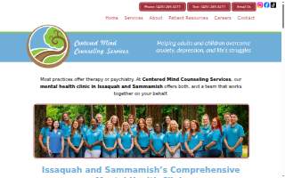 Centered Mind Counseling Services, PLLC website