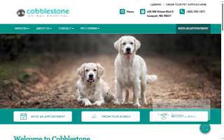 Cobblestone Animal Hospital website