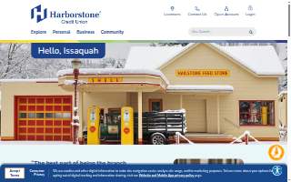 Harborstone Credit Union website