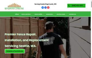 Neighborly Fencing website