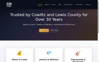 Pets Pawns & Instruments website