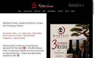 Martedi Winery website