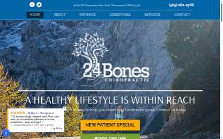 24 Bones Chiropractic website