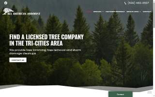 All American Arborist of Kennewick website