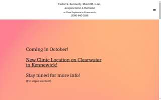 Cedar Kennedy Acupuncture website
