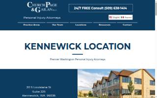 Church Page & Gailan PLLC of Kennewick website