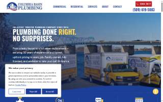 Columbia Basin Plumbing website