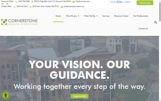 Cornerstone Wealth Strategies website