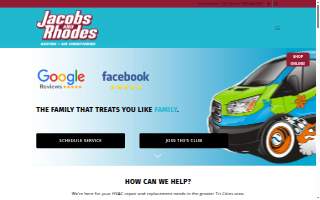 Jacobs and Rhodes Heating and Air Conditioning website