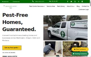 Pointe Pest Control - Kennewick website