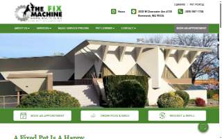 The Fix Machine Animal Health Clinic website