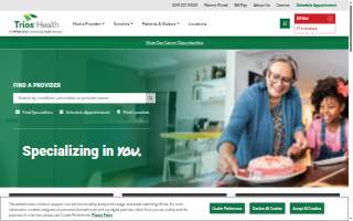 Trios Obstetrics & Women's Health Clinic website