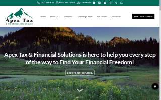 Apex Tax & Financial Solutions website