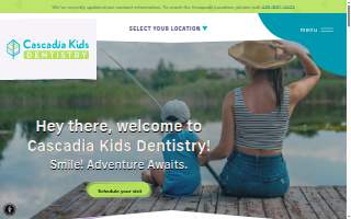 Cascadia Kids Dentistry - Kent website
