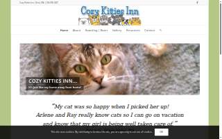 Cozy Kitties Inn website