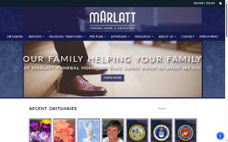 Marlatt Funeral Home & Crematory of Kent website