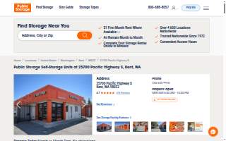 Public Storage website
