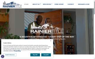 Rainier Title of Kent website
