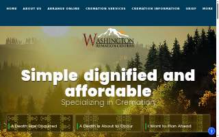 Washington Cremation Centers website