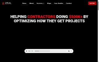 Zeal Media Solutions website