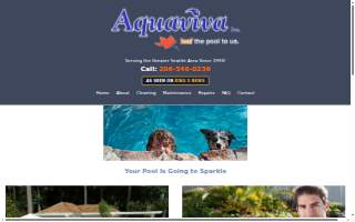 Aquaviva Pool Cleaning website
