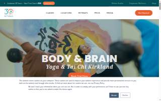 Body & Brain Yoga Tai Chi of Kirkland website