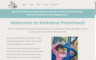 Kirkland Preschool website