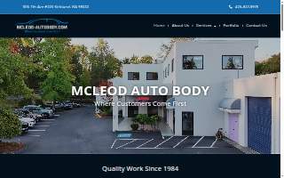 McLeod Auto Body website