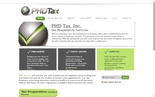 PHD Tax, Inc website