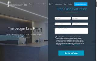 The Ledger Law Firm website