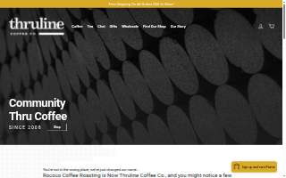 Thruline Coffee Co. website