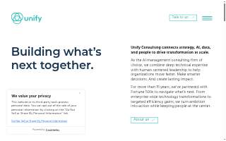 Unify Consulting website