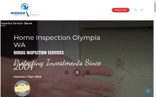 Boggs Inspection Services of Lacey website
