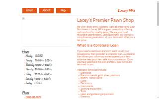 Cash Northwest website
