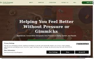 Dr. Kirk Hansen - Lacey Chiropractor website