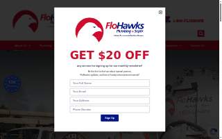 FloHawks Plumbing and Septic website
