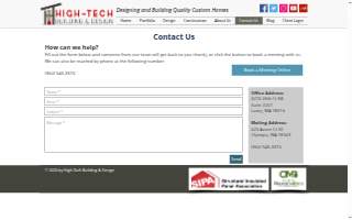 High-Tech Building and Design website