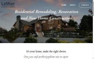LeMier Construction LLC website