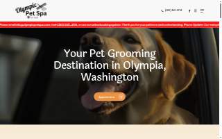 Olympic Pet Spa website