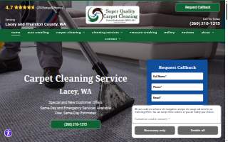 Super Quality Cleaning Services website