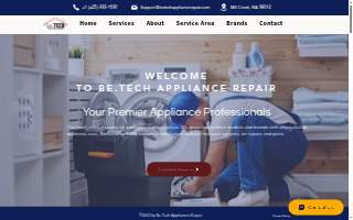 Be Tech Appliance Repair website